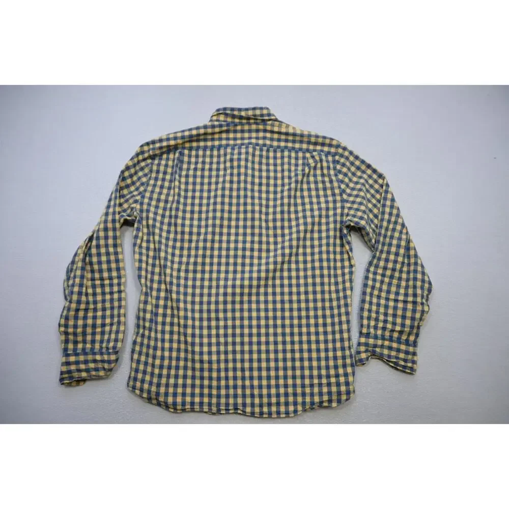 J Crew Flex Wash Dress Shirt Plaid Classic Stretch Long Sleeve Mens Sz XL‎